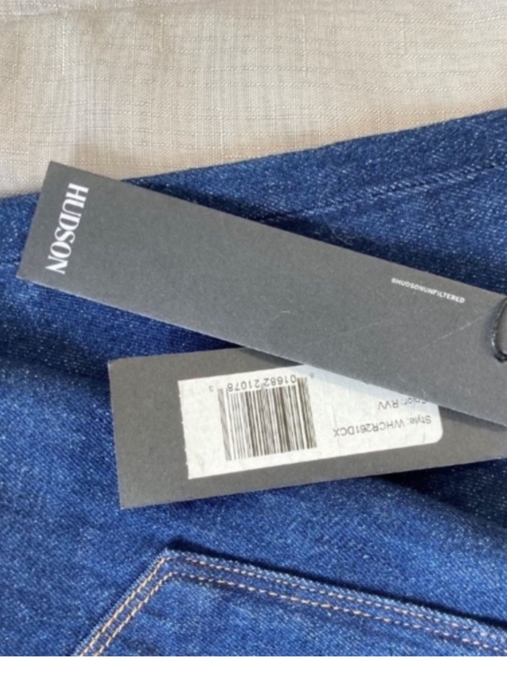 Hudson jean high rise Zoeey deep cuff straight crop jean casual denim size 27 - Picture 12 of 17